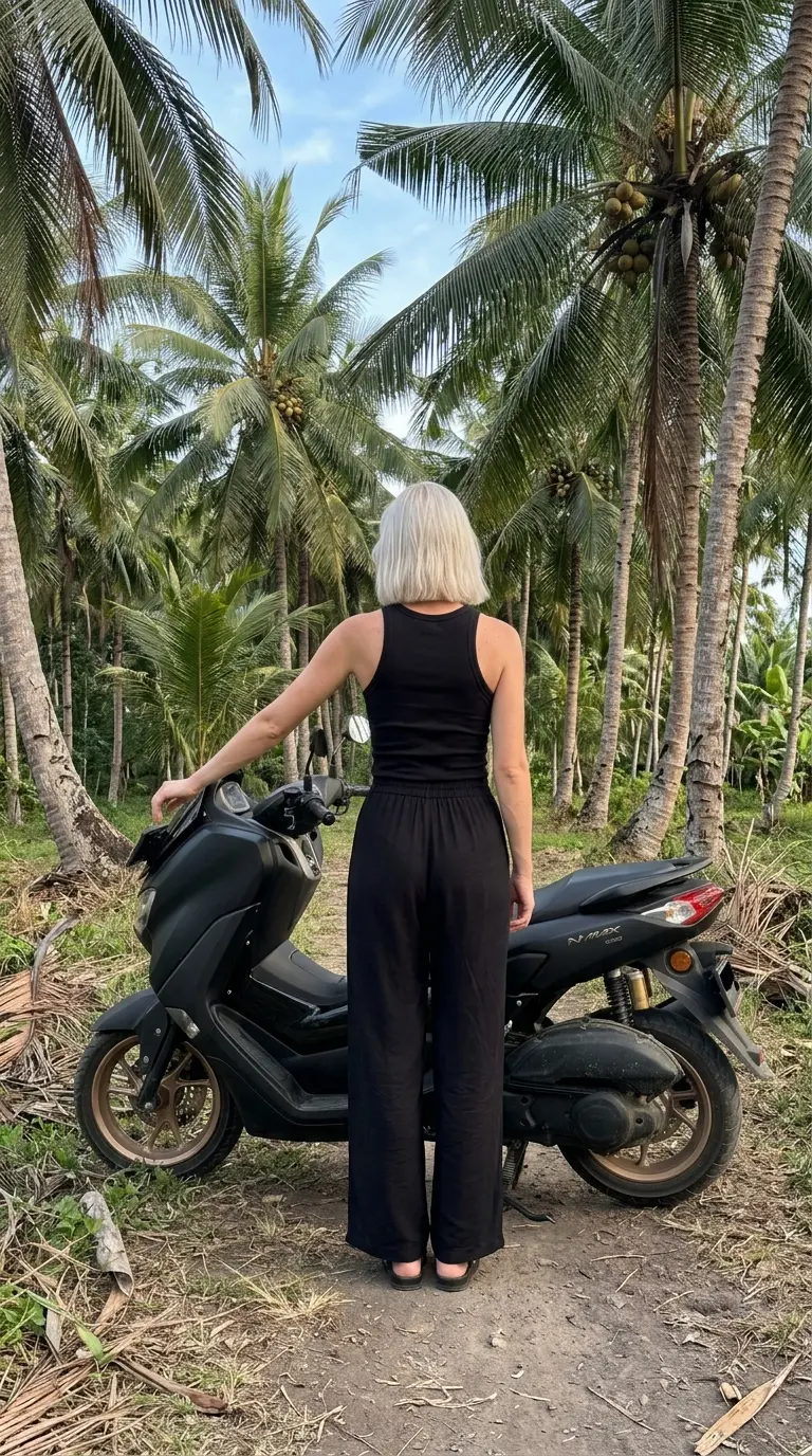 Pelanggan motoranbali bersama motor sewaan, foto 5